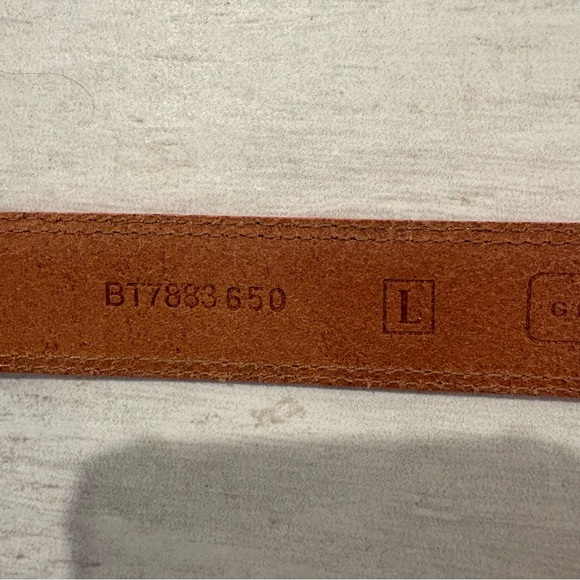 Fossil Genuine Leather Rose Pink Belt Flower Bow Buckle Embellished L Western - Picture 6 of 8